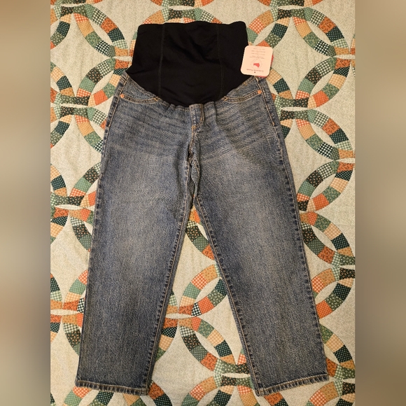 NWT Isabel Maternity "Vintage Straight" Over The Belly Jeans Size 2 - Picture 1 of 7